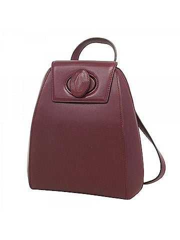 Cartier Cartier Must Leather Backpack/Daypack, Bordeaux, Women's (view 1)