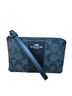 Coach Color Block Graphic Black Gray Silver Wallet One size - photo 1