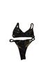 Zaful Marled Black Two Piece Swimsuit Size 8 - photo 2