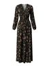 Forever 21 100% Polyester Floral Black Multi Color Wool Dress Size S - photo 2