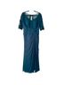 JJ's House 100% Polyester Solid Teal Cocktail Dress Size 10 - photo 1