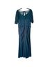 JJ's House 100% Polyester Solid Teal Cocktail Dress Size 10 - photo 2