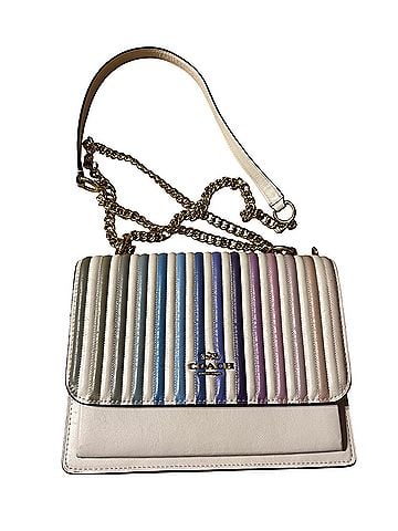 Coach Ombré Klare Quilted Crossbody Pastel Rainbow Chalk Leather Crossbody Bag (view 1)