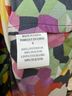 Theory 100% Silk 100% Silk Floral Multi Color Black Cocktail Dress Size 8 - photo 4