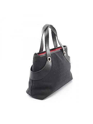 Bvlgari Bulgari BVLGARI Logo Mania Handbag, Canvas Leather, Women's, Black (view 2)