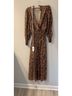 Waverly Grey 100% Polyester 100% Polyester Floral Brown Black Cocktail Dress Size XS - photo 6
