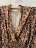 Waverly Grey 100% Polyester 100% Polyester Floral Brown Black Cocktail Dress Size XS - photo 5