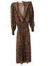 Waverly Grey 100% Polyester 100% Polyester Floral Brown Black Cocktail Dress Size XS - photo 2