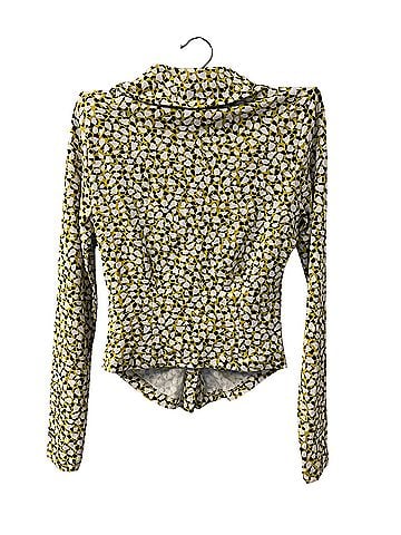 Maeve The Maeve Ruched Buttondown Shirt Long Sleeve Button-Down Shirt (view 2)