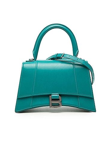 Balenciaga Small Shiny Box Calfskin Hourglass Top Handle Bag (view 1)