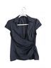 Express Gray Short Sleeve Blouse Size S - photo 1