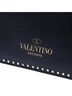 Valentino 100% Leather Black Leather Rockstud Top Handle Bag One size - photo 2