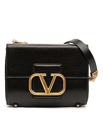 Valentino Grained Calfskin Stud Sign Shoulder Bag (view 1)