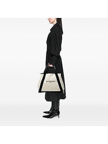 Balenciaga Canvas Navy Cabas Tote M (view 2)