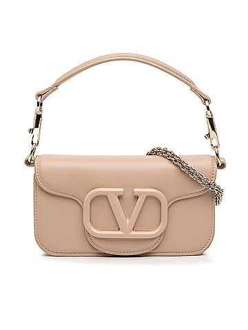 Valentino Small Calfskin VLogo Loco Satchel (view 1)