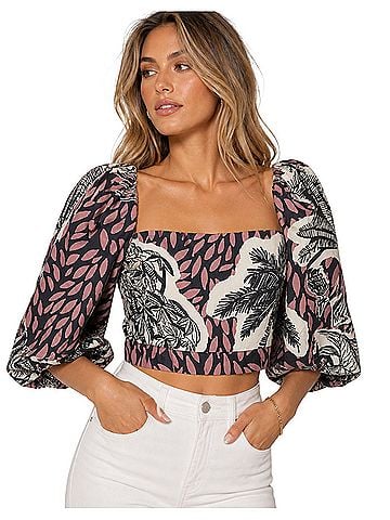 Johanna Ortiz Paraiso Short Sleeve Blouse (view 1)