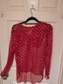 Unlabeled Red Long Sleeve Blouse Size L - photo 3