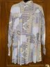 Hayden 100% Rayon Floral Multi Color Long Sleeve Blouse Size L - photo 4