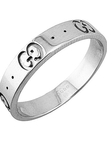 Gucci Gucci Icon Amor Ring, 1, 18K White Gold, Women's GUCCI (view 1)