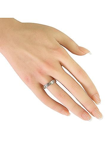 Gucci Gucci Icon Amor Ring, 1, 18K White Gold, Women's GUCCI (view 2)