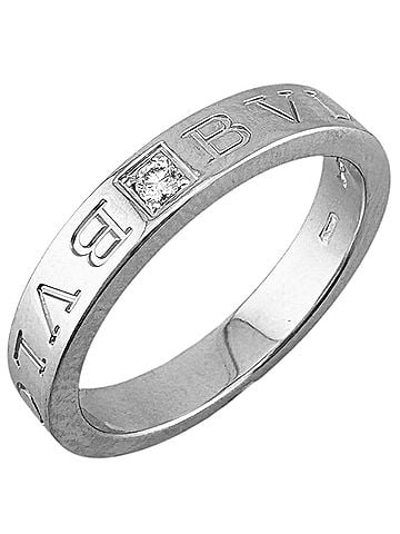 Bvlgari BVLGARI Ring, 1, 18K White Gold, Diamond, Women's Ring (view 1)