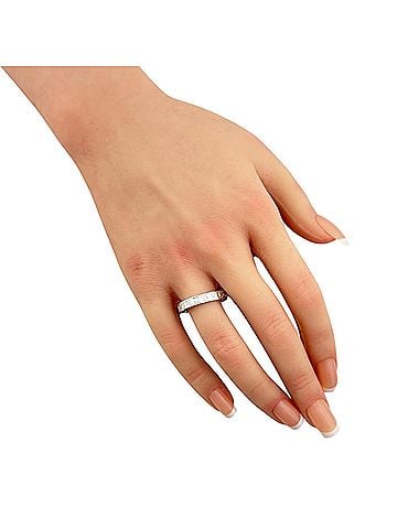 Bvlgari BVLGARI Ring, 1, 18K White Gold, Diamond, Women's Ring (view 2)
