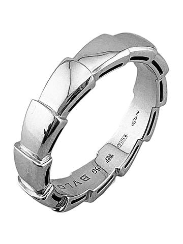 Bvlgari Bulgari Serpenti Viper Ring, 1, 18K White Gold, 59ct, Women's, BVLGARI (view 1)