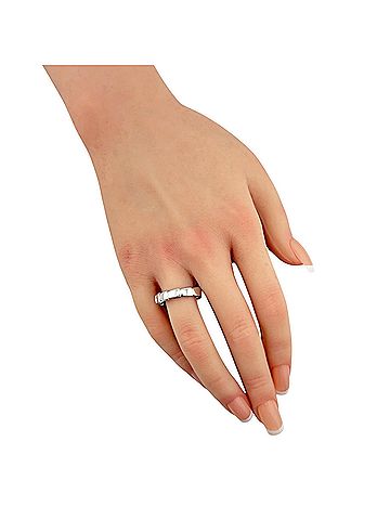 Bvlgari Bulgari Serpenti Viper Ring, 1, 18K White Gold, 59ct, Women's, BVLGARI (view 2)