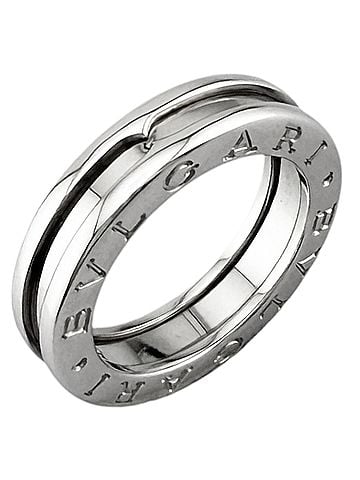 Bvlgari Bvlgari Bulgari B-zero.1 One-Band Ring, 18K White Gold, Women's (view 1)