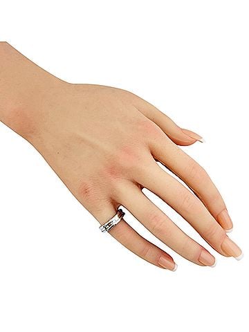 Bvlgari Bvlgari Bulgari B-zero.1 One-Band Ring, 18K White Gold, Women's (view 2)