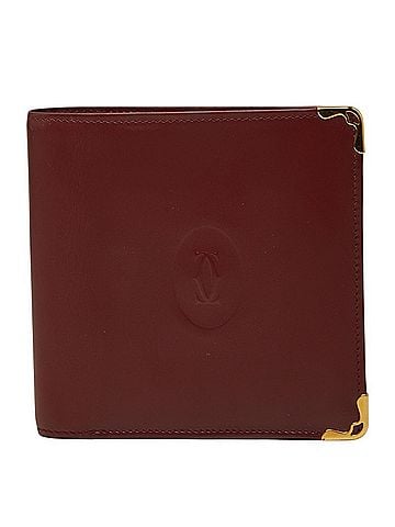 Cartier Cartier Must Line Bi-fold Wallet, Wine Red/Bordeaux Leather, Women's. (view 1)