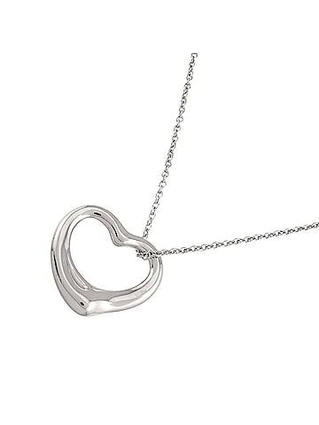 Tiffany & Co. Tiffany & Co. Heart Necklace, 22mm wide, 40cm long, Sterling Silver (SV 925) Necklace (view 1)