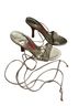Boutique Nordstrom Gold Heels Size 4 - photo 2