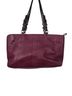 Coach 100% Leather Solid Purple Brown Tote One size - photo 2