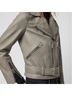 ALLSAINTS 100% Sheepskin Green Leather Jacket Size 2 - photo 4