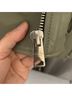 ALLSAINTS 100% Sheepskin Green Leather Jacket Size 2 - photo 11
