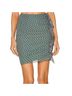 Veronica Beard 100% Silk 100% Polyester Floral Multi Color Green Ivory Casual Skirt Size 6 - photo 1