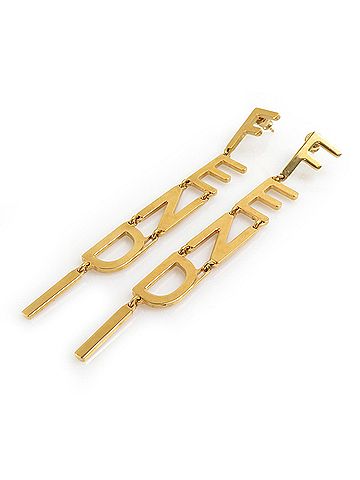 Fendi Fendi FENDI Earrings Drop Metal Gold Women's 8AH031 h32213k (view 2)