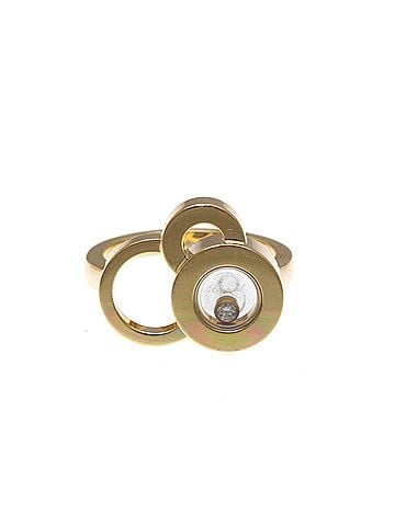 Chopard Chopard Happy Diamond Ring 826982 Pink Gold (18K) Fashion Diamond Band Ring Pink Gold (view 1)