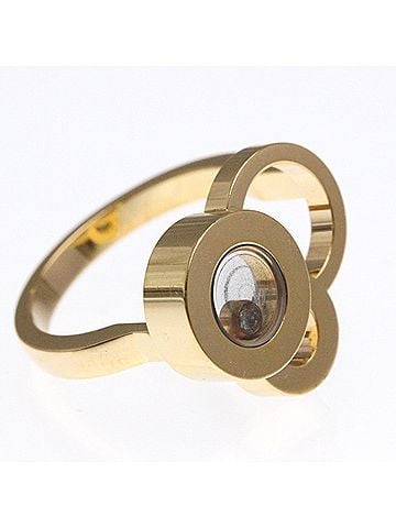 Chopard Chopard Happy Diamond Ring 826982 Pink Gold (18K) Fashion Diamond Band Ring Pink Gold (view 2)