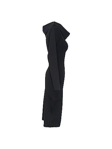 The Row The Row Knit Off Shoulder Nania Dress in Black Nylon (view 2)