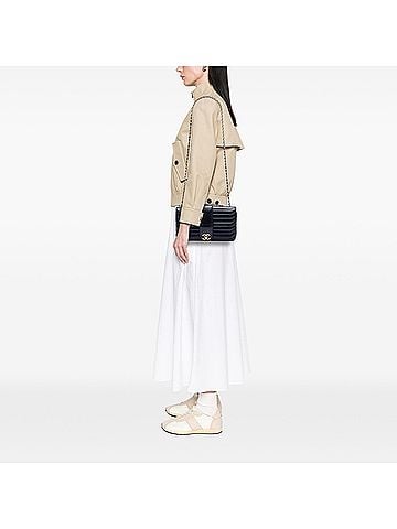 Chanel CC Horizontal Quilted Lambskin Double Flap (view 2)