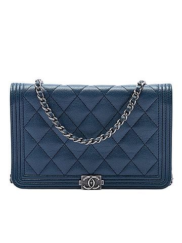 Chanel Quilted Caviar Boy Wallet on Chain (view 1)