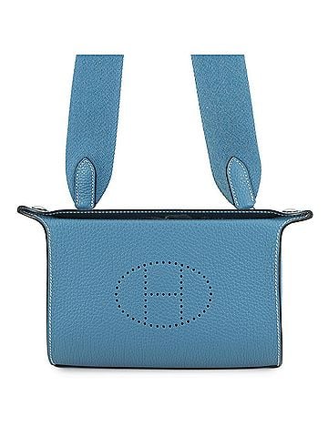 Hermès Hermes Shoulder Bag Vide Poche New Blue Jean Togo Leather B Stamp Handbag HERMES (view 1)