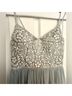 BHLDN Silver Gray Cocktail Dress Size 0X - photo 5