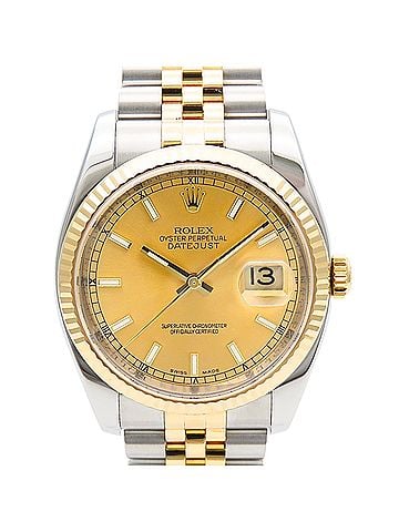 Rolex Rolex Datejust 116233 Stainless Steel & 18K Yellow Gold Combination Men's Watch ROLEX (view 1)