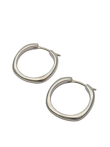 Tiffany & Co. Tiffany & Co. Cushion Hoop Earrings, Sterling Silver 925, for Women. (view 1)
