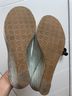 Lilly Pulitzer 100% Leather Silver Wedges Size 7 1/2 - photo 5