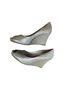 Lilly Pulitzer 100% Leather Silver Wedges Size 7 1/2 - photo 6