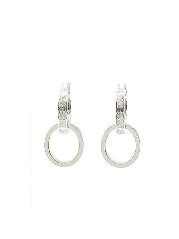 Cartier Cartier Love Earrings Multi-Wear Semi-Pavé N8515242 Diamond White Gold (18K) Drop Earrings Silver (view 1)